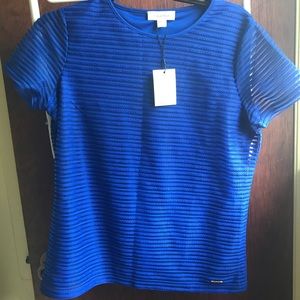 3/$18 NWT Calvin Klein cobalt royal blue shirt